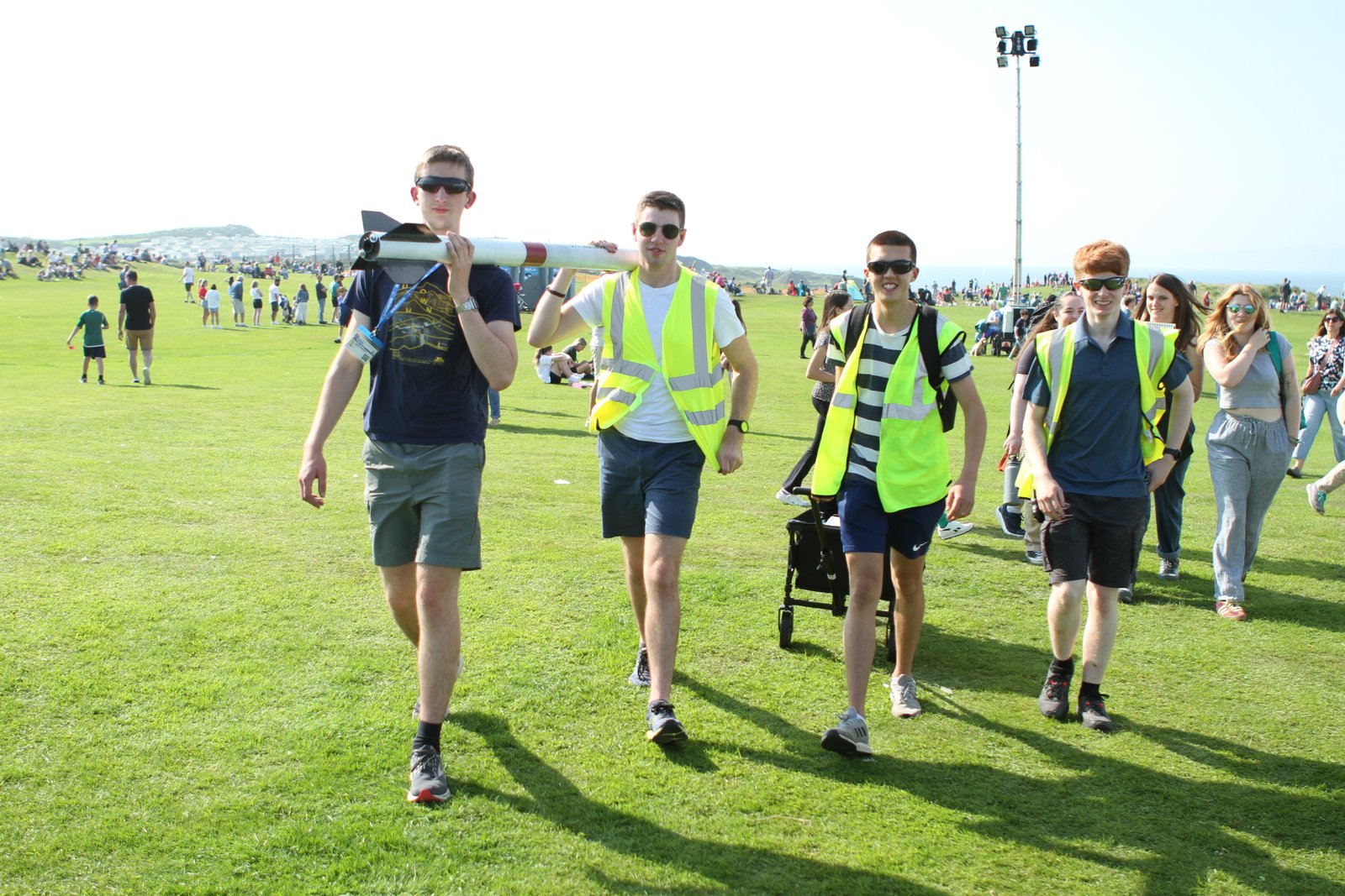 Sirith Space launch team preparing a rocket on the launch pad